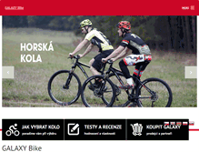 Tablet Screenshot of galaxy-bike.cz